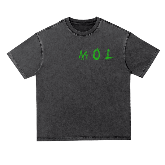Heavyweight  Oversize Acid Wash Tee - 300 GSM