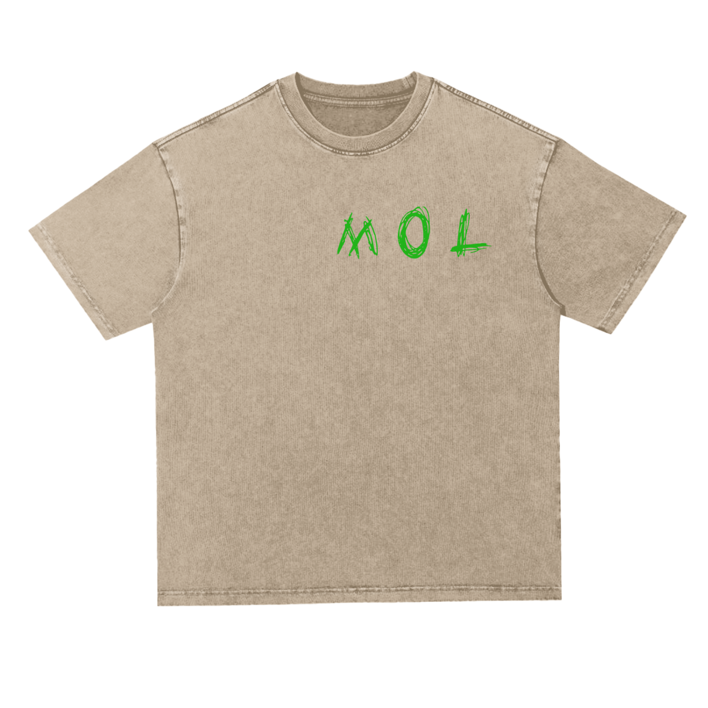 Heavyweight  Oversize Acid Wash Tee - 300 GSM