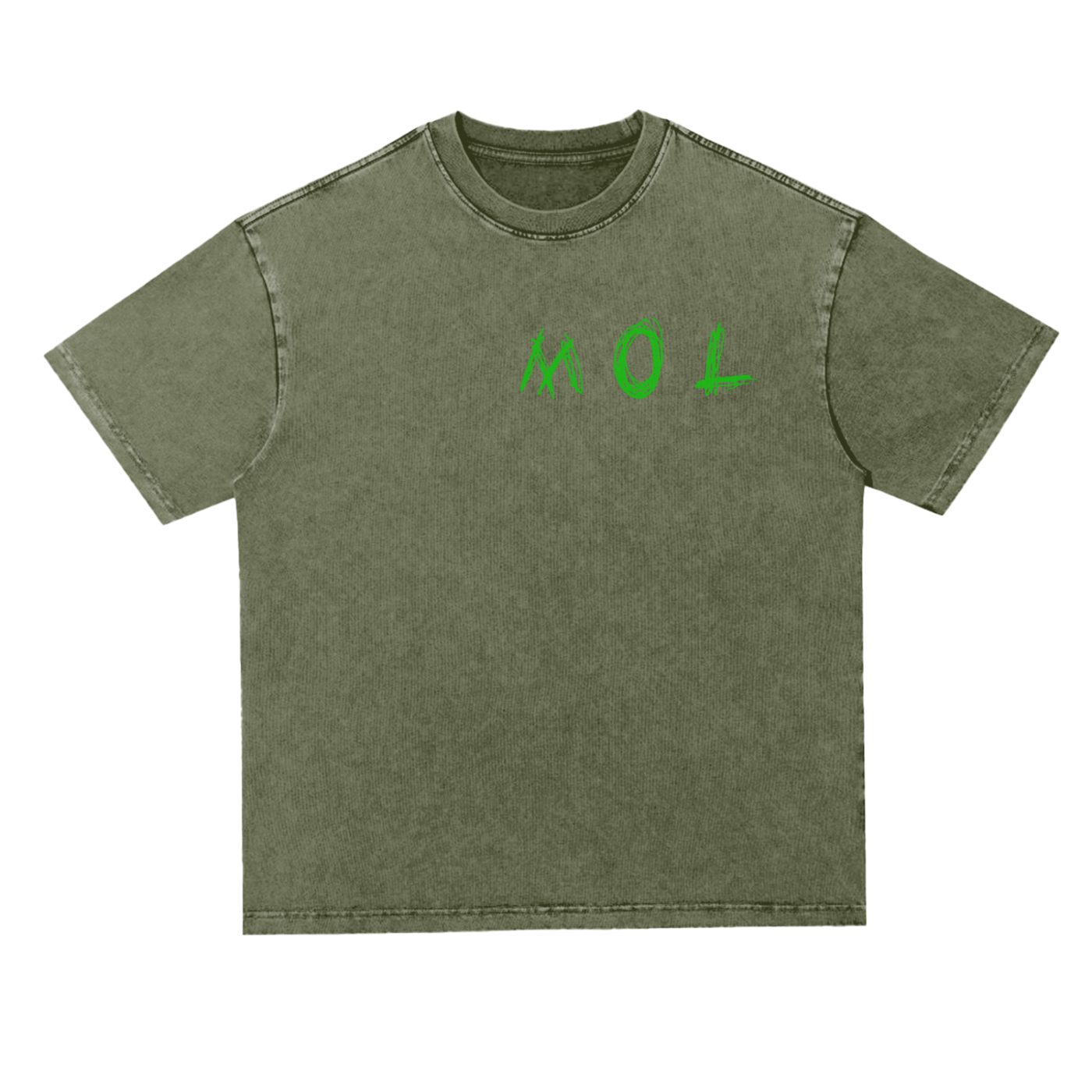 Heavyweight  Oversize Acid Wash Tee - 300 GSM