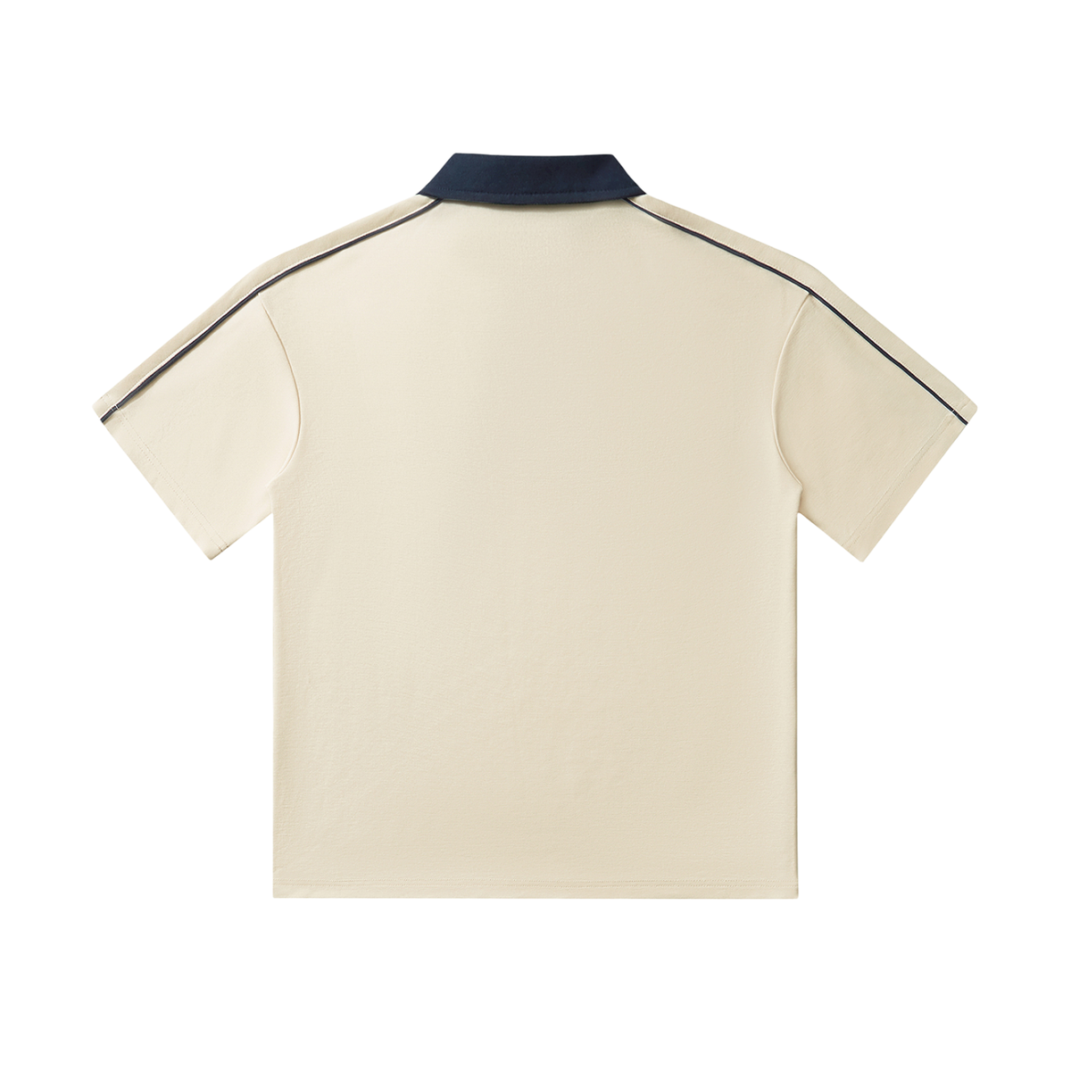 Contrast Collar Short-Sleeve Polo Shirt with the Mental Health Matters down the front