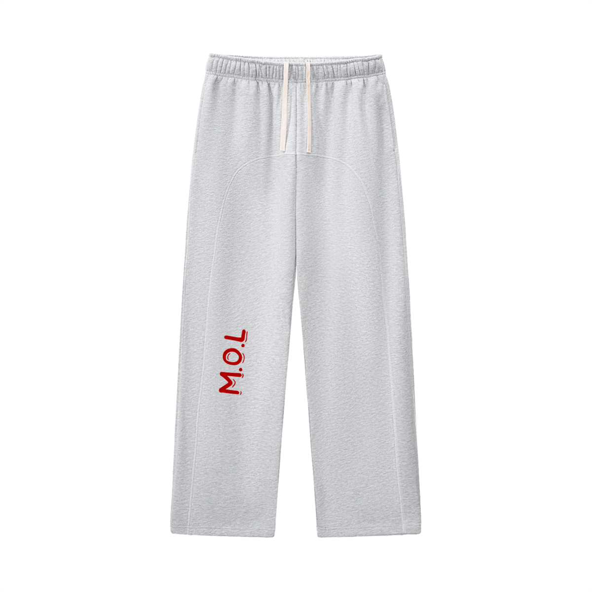 Contrast-Stitched Fleece Sweatpants